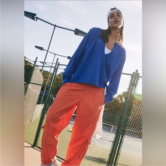 Free People Movement Reflect Layer Long Sleeve Tee in Midatlantic Small - Picture 4 of 7